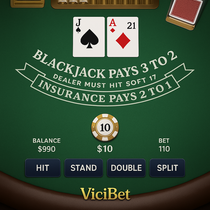 ViciBet - Blackjack Table Game - Strategy and Skills